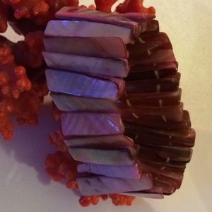 Abalone wide bracelet